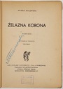 Żelazna korona Tom 1 i 2 Hanna Malewska Autor Hanna Malewska