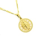Złoty medalik z wizerunkiem Matka Boska Próby 585 Marka Inna marka