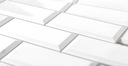 Панели для настенной плитки Белый 3D ПВХ СЕРЫЙ ШОВ