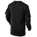 Koszulka MFH Long Sleeve z kieszeniami Black XL Rękaw krótki rękaw