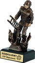 Литая статуэтка Добровольческой пожарной части ФЛОРИАН, выгравированный ЛОГОТИП.