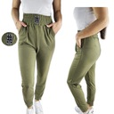 Женские спортивные штаны с каблуками с резиновыми карманами