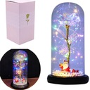 ВЕЧНАЯ РОЗА В СТЕКЛЕ СВЕТОДИОДНОЕ РОЖДЕСТВЕНСКОЕ УКРАШЕНИЕ ЛУЧШЕЕ