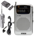 RADIO PRZENOŚNE KIESZONKOWE NA BATERIE MAŁE AM FM SŁUCHAWKI W ZESTAWIE