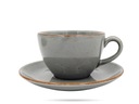 Чашка и блюдце 180 мл серый AIDA LUBIANA