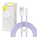 Kabel Przewód USB do Lightning Baseus Dynamic, 2.4A, 2m (Fioletowy)
