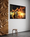 Obraz 100x70 bitcoin koparka inwestycje finansowy Stan opakowania oryginalne