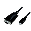 Кабель-адаптер LogiLink AU0051A 1,2 м USB C VGA (