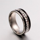 SREBRNA OBRĄCZKA CYRKONIE- STAL NIERDZE.19/18,9