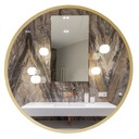 БОЛЬШОЕ ЗЕРКАЛО В КРУГЛОЙ РАМКЕ В ЗОЛОТОЙ НАСТЕННОЙ РАМКЕ 95 СМ