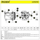 COMPRESSEUR DE CLIMATISATION RIDEX 447K0761 V08A VERS SUZUKI SWIFT III (MZ, EZ) SX4photo 9