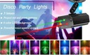 Освещение для вечеринки, дискотека, шар с дистанционным управлением, лазерная светодиодная лампа RGB