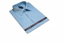 Мужская рубашка синего цвета, большой размер, элегантный повседневный хлопок, 47/48-3XL