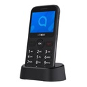 Серый телефон ALCATEL 2020X с зарядной базой для пожилых людей