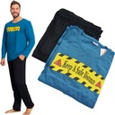 Модная хлопковая МУЖСКАЯ ПИЖАМА с длинными рукавами XL.