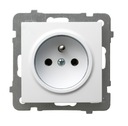 OSPEL AS одинарная розетка без белого цвета