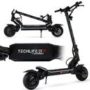 ЭЛЕКТРИЧЕСКИЙ СКУТЕР TECHLIFE Q7 с быстрой зарядкой IPX6 SMART BMS Hydraulics