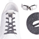 Sznurowadła bez wiązania do butów czarne cętki