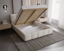 Beżowe łóżko tapicerowane NOLE 160x200 Kolekcja NOLE