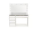 Туалетный столик HOLLYWOOD XL с подсветкой белый HALMAR