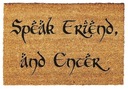 Speak Friend And Enter Wycieraczka Tolkien