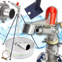 ZRASZACZ POLOWY DZIAŁKO MŁOTECZKOWY STOJAK 2 cale + WĄŻ PARCIANY 2 cale 50m