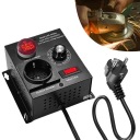 ЭЛЕКТРОННЫЙ СТАБИЛИЗАТОР НАПРЯЖЕНИЯ ЧЕРНЫЙ 4000W РЕГУЛИРУЕМОЕ НАПРЯЖЕНИЕ 0-220V