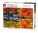 PUZZLE KING DOMČEK PRI JAZERE JESENE 1000 dielikov 20