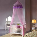 Baldachim moskitiera na łóżeczko dla dzieci różowy Kod producenta HT0584