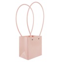 Бумажный подарочный пакет 34 см, светло-розовый, для свадебного подарка на День матери