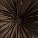 Dekoračný plisovaný vankúš velúr okrúhly hnedý 35 cm NOVINKA Kód výrobcu poduszka 4