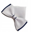 ГАЛСТУК-БАБОЧКА ПРИЧИНЕНИЯ, БЕЛЫЙ И ТЕМНО-СИНИЙ ГАЛСТУК-БАБОЧКА С КАРМАНОМ В Клетку