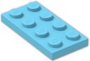 LEGO CSEMPE 2X4 MEDIUM AZURE 3020 2 DB