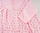 Dámske pyžamo nočná košeľa bavlnený rukáv 3/4 vzory PL Gucio ružová M Dominujúci materiál bavlna