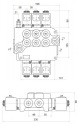DISTRIBUTEUR HYDRAULIQUE 3 SECTIONS 80L ÉLECTRIQUE 24Vphoto 4
