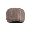 Brązowy klasyczny beret w paski Kod producenta KCHT2076