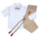 ЭЛЕГАНТНЫЙ НАБОР ИЗ 4 ПРЕДМЕТОВ С ГАЛСТУКОМ-БАБОЧКОЙ 110