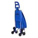 Nákupný vozík taška 25l na 6 kolieskach kovový rošt ModernHome Ďalšie vlastnosti na dvoch kolesách