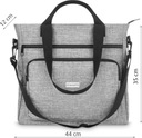 Женская сумка-шоппер, просторная серая сумка-шоппер на большое плечо ZAGATTO