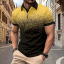 Summer men's polo shirt short sleeved printed grad