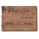 ДЕРЕВЯННАЯ СВАДЕБНАЯ ГОСТЕВАЯ КНИГА СО СВАДЕБНЫМИ АНКЕТАМИ