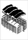 Timbela M102 Drevená garáž - 18 m² Sklon strechy sedlová strecha