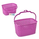 РОЗОВАЯ КОРЗИНА ИЗ РОТАНГА с зажимами