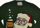 188 - Vianočný sveter vtipný Santa Claus -XS/S Výstrih okrúhly