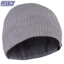 CZAPKA ZIMOWA MĘSKA DAMSKA wełna MERINO Uniwersalna POLSKI PRODUKT SZARA Kod producenta 3370_COLOR_05_A_25