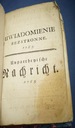 UWIADOMIENIE BEZSTRONNE… Warszawa 1783 Autor nz