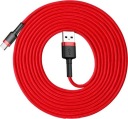USB-кабель Baseus USB-A — USB-C, 3 м, красный (CATKLF-U09)