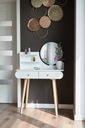 Toaletný stolík so zrkadlom SCANDI kozmetický škandinávsky EAN (GTIN) 5900410891920