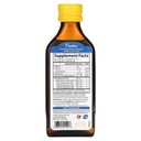 Carlson Labs Rybí olej Nórsky 1600 mg Omega-3 Citrónový 200 ml Dátum spotreby minimálne 1 rok od dátumu nákupu