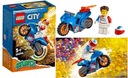 KOCKY LEGO CITY 14 EL. KASKADÉRSKA MOTORKA 60298 Značka LEGO